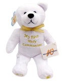 First Communion Plush Teddy Bear Stuffed Animal with Embroidered Script, 6 Inch