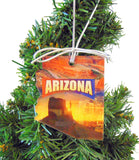 Arizona Christmas Ornament Acrylic State Shaped Decoration Boxed Gift Made in The USA