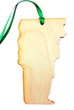 Vermont Wooden Christmas Ornament Boxed Gift Handmade in the U.S.A.