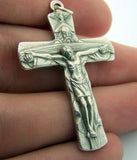 God The Father Pectoral Crucifix Italy Cross Silver Plate Metal from Italy