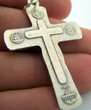 God The Father Pectoral Crucifix Italy Cross Silver Plate Metal from Italy