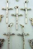 Crucifix Rosary Center Part Piece Supplies Cross Lot of 10