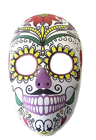 Day of the Dead Face Mask Día de Muertos Señor or Halloween Mens Costume