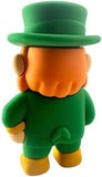 Lucky Irish Leprechaun Figurine Pocket Sized Good Luck Charm Trinket Durable PVC Keepsake for Desk Shelf or Carrying