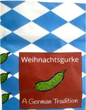 Bavarian Pickle Ornament Weihnachtsgurke Christmas Tree Decoration Polyresin German Pickleman in Traditional Lederhosen