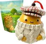 Irish Potato Ornament Resin Mr Spud Christmas Tree Decoration in Resealable Gift Bag Souvenir of Ireland