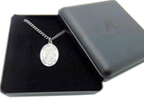 Saint John Pewter Medal 1" Pendant on 24" Endless Stainless Steel Chain