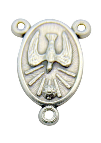 WJH Co. Oval Holy Spirit 3/4 Inch Confirmation Rosary Centerpiece Part, Set of 5