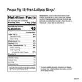 Peppa Pig Lollipop Rings, 15 Pack