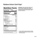 Unicorn Rainbow Swirl Lollipops, 20 Pack