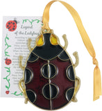 Ladybug Ornament Christmas Tree Decoration Set with Legend of the Lady Bug Story Card