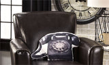 Telephone Shaped Pillow Vintage Phone Design Outdoor Polyester 12" Fun Gift