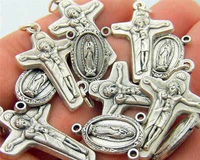 Our Lady Of Guadalupe LOT OF 10! Rosary Parts Centerpiece Gift from Italy by MRT