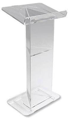 MRT V-Shaped Design Acrylic Modern Lectern w Shelf for Church Chapel Q ...