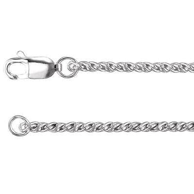 MRT Sterling Silver 18" Long Rope Chain Necklace Gift w Clasp