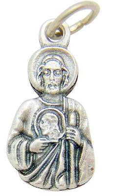 MRT Catholic Saint Jude Profile 3/4" Italian Pendant Necklace Medal Metal Gift