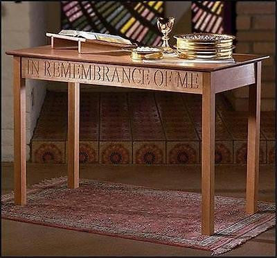 Solid Maple Hardwood Altar Communion Ceremony Table Large Church Chapel 48"