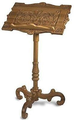 Solid Oak Wood Carved Wood Lectern 43"H Church Chapel Quality Pulpit Stand