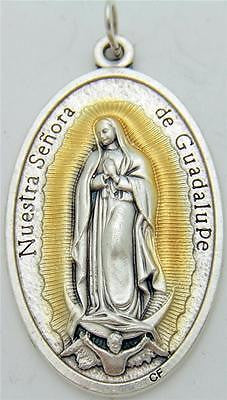 MRT Nuestra Señora de Guadalupe Medalla Grande 1.5" Regalo de Italia