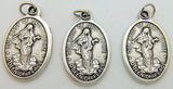 3 Our Lady of Medjugorje Mary Madonna Catholic Medal Silver Plate 3/4" Italy