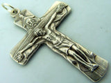 God The Father Pectoral Crucifix Italy Cross Silver Plate Metal from Italy
