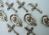 Cross Crucifix Mary Pray Jesus Rosary Silver Gilded Lot