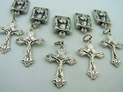 2 Copper Crucifix Cross Charm Rosary Parts by TIJC SP1911 | (713) 783-2217