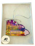 Hawaii Christmas Ornament Acrylic State Shaped Decoration Boxed Gift Made in The USA