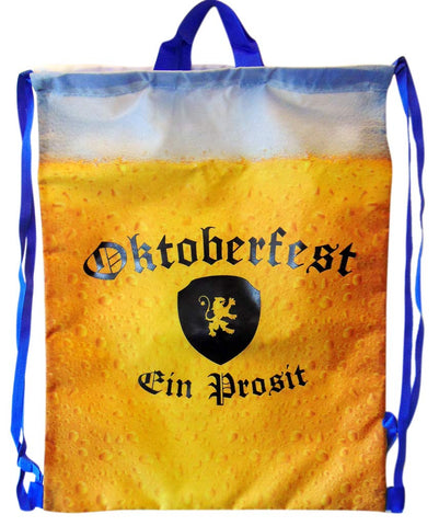 Oktoberfest Bag Drawstring Backpack Ein Prosit German Beer Festival Daypack Accessory