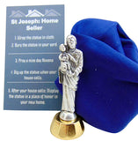 St Joseph Statue for Selling Homes Kit with Instruction Card and Burial Cloth Set