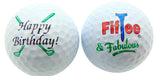 50th Birthday FifTee & Fabulous Set of 2 Golf Ball Golfer Gift Pack