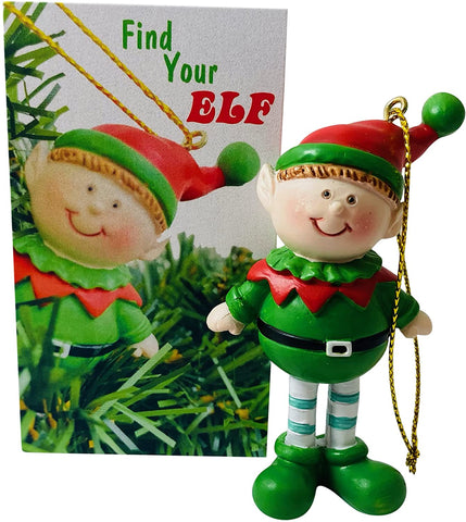 Ireland Ornament Wooden Christmas Tree Decoration with Irish Town and City Names, 4 Inch