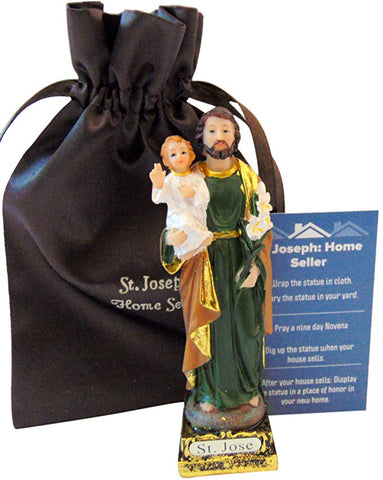 Saint Joseph Home Selling Kit with Instructions and Burial Bag Deluxe Set