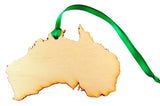Australia Wooden Country Christmas Ornament Boxed Decoration Handmade in the U.S.A.
