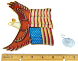 Patriotic Sun Catcher USA Flag Eagle Window Ornament Decoration