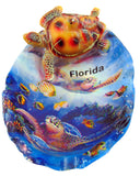Aquatic Florida Sea Turtle Ocean Polyresin Ashtray