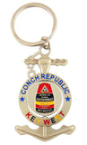 Conch Republic Key West Southernmost Point Anchor Souvenir Keychain
