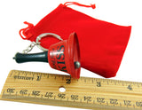 Ring for a Kiss Red Bell Key Chain Romantic Keepsake with Gift Bag