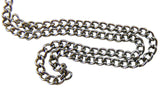Westman Works Stainless Steel Chain Vibed Finish Curbed Style Endless Necklace 24", Set of 2