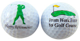 From The Workforce to The Golf Course Retirement Golf Ball Gift Pack, Set of 2 Balls
