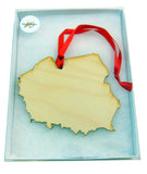 Poland Wooden Country Christmas Ornament Boxed Decoration Handmade in the U.S.A.