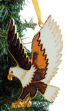 Bald Eagle Bird Christmas Ornament Decoration, 5 1/4 Inch