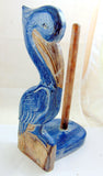 Pelican Paper Towel Holder Handmade and Painted Wood Nautical Beach Home Decor