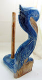 Pelican Paper Towel Holder Handmade and Painted Wood Nautical Beach Home Decor