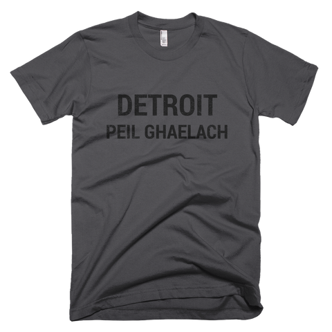 Detroit Gaelic Football Short Sleeve Asphalt T-Shirt