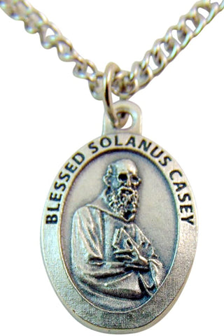 SPECIAL Set of 6 Blessed Father Solanus Casey 3/4" Medal with Stainless Steel Chain