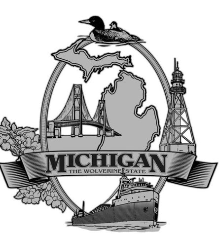 Michigan Wooden Bottle Opener and Fridge Magnet Made in the USA 2 1/2 Inch