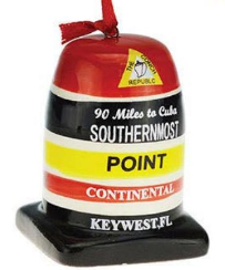 Southernmost Point Christmas Ornament with Ribbon Florida Keys Tree Decoration