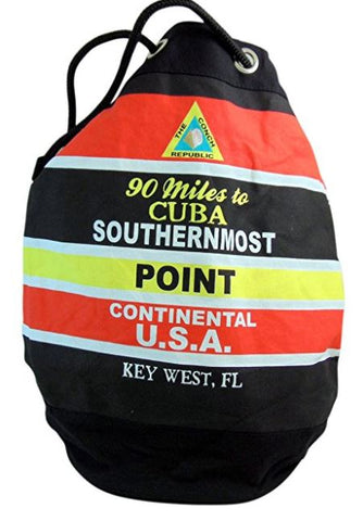 Southernmost Point canvas Backpack Beach Bag Florida Keys Souvenier