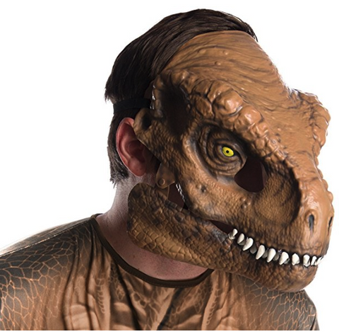 Rubie's Child's Tyrannosaurus Rex Movable Jaw Adult Mask Official Jurassic World Fallen Kingdom Merchandise